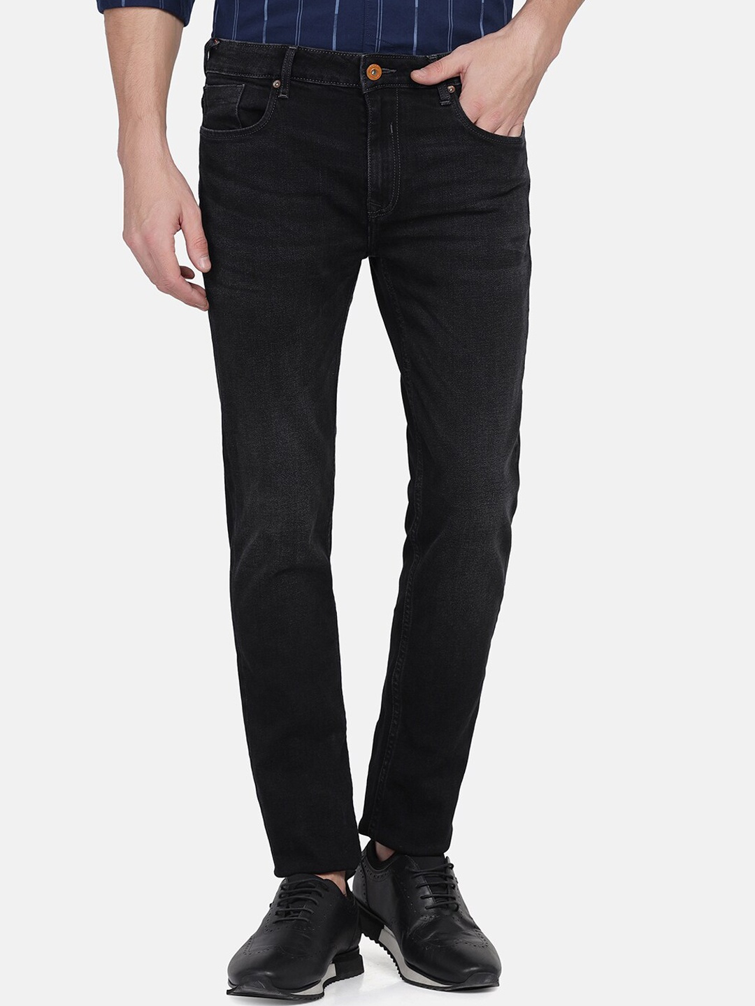 

Blackberrys Men Skinny Fit Low-Rise Jeans, Black