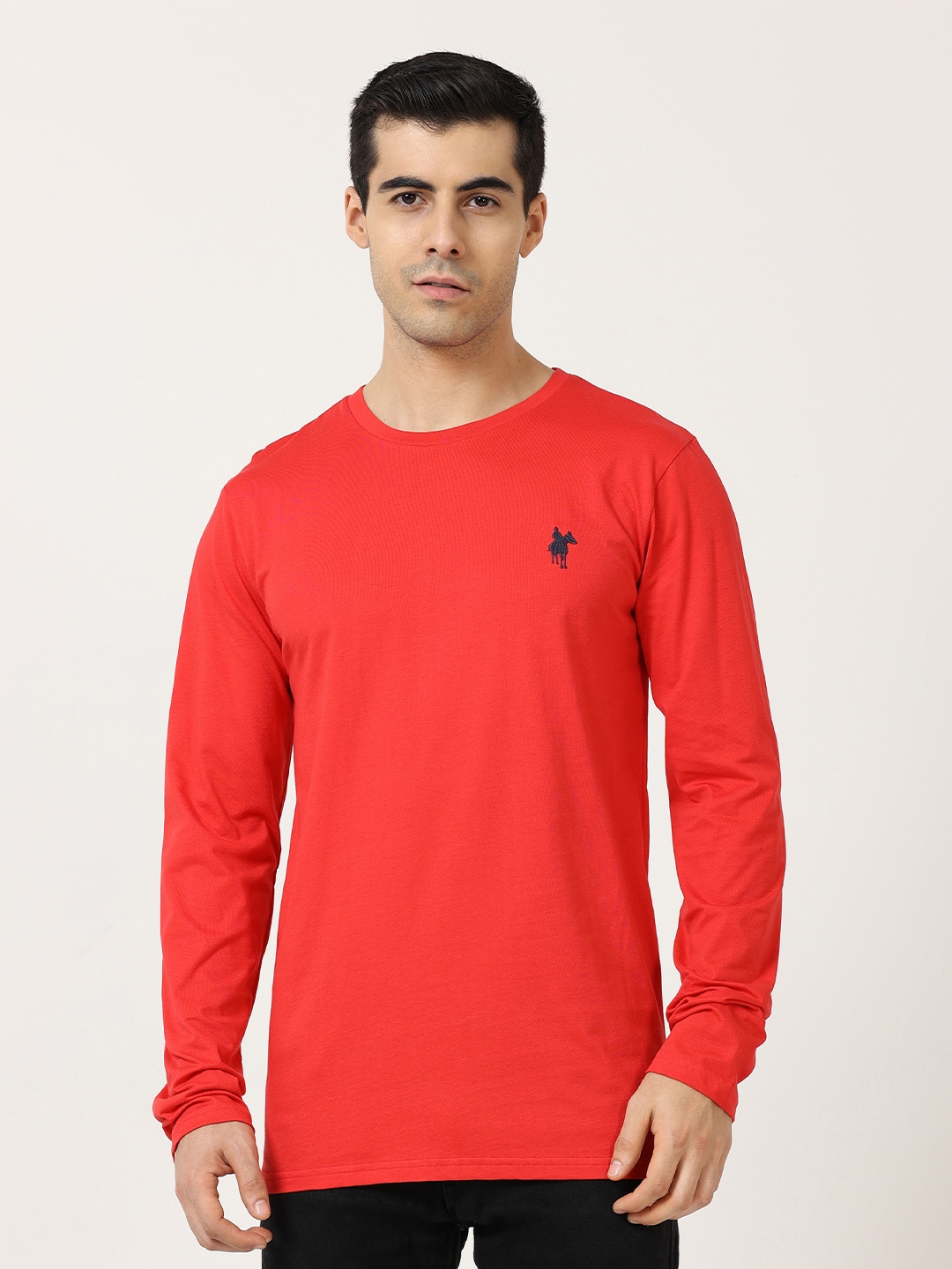 

Masculino Latino Men Cotton Long Sleeves T-shirt, Red