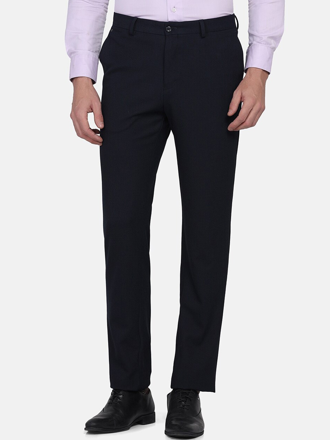 

Blackberrys Men Formal Trousers, Blue