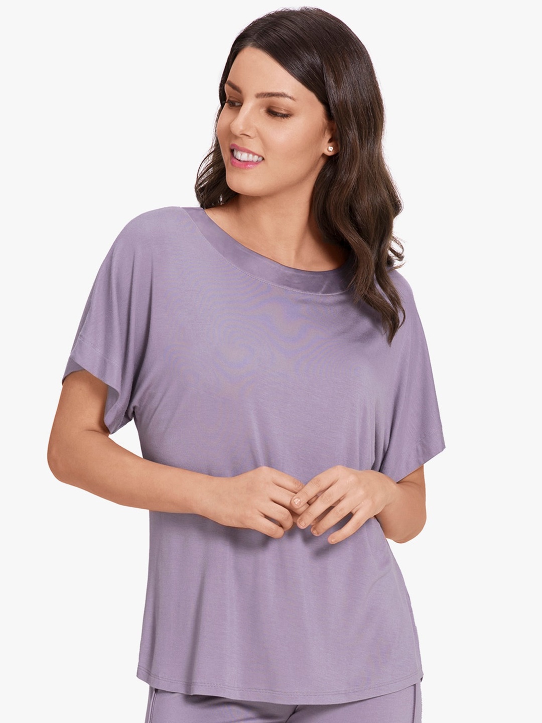 

Amante Women Lounge Tshirt, Purple