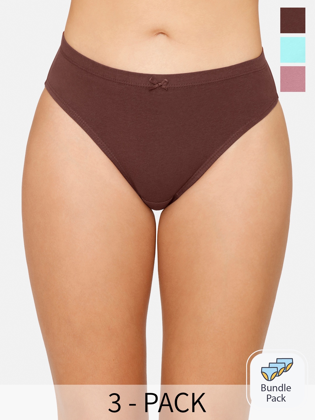 

Amante Women Pack Of 3 Bikini Briefs, Pink