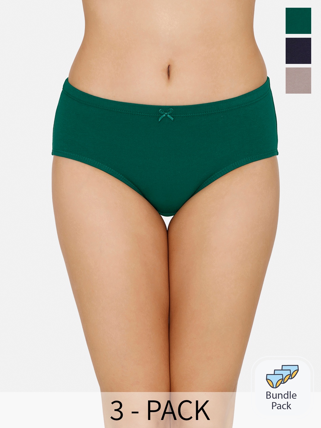 

Amante Women Pack Of 3 Hipster Briefs, Multi