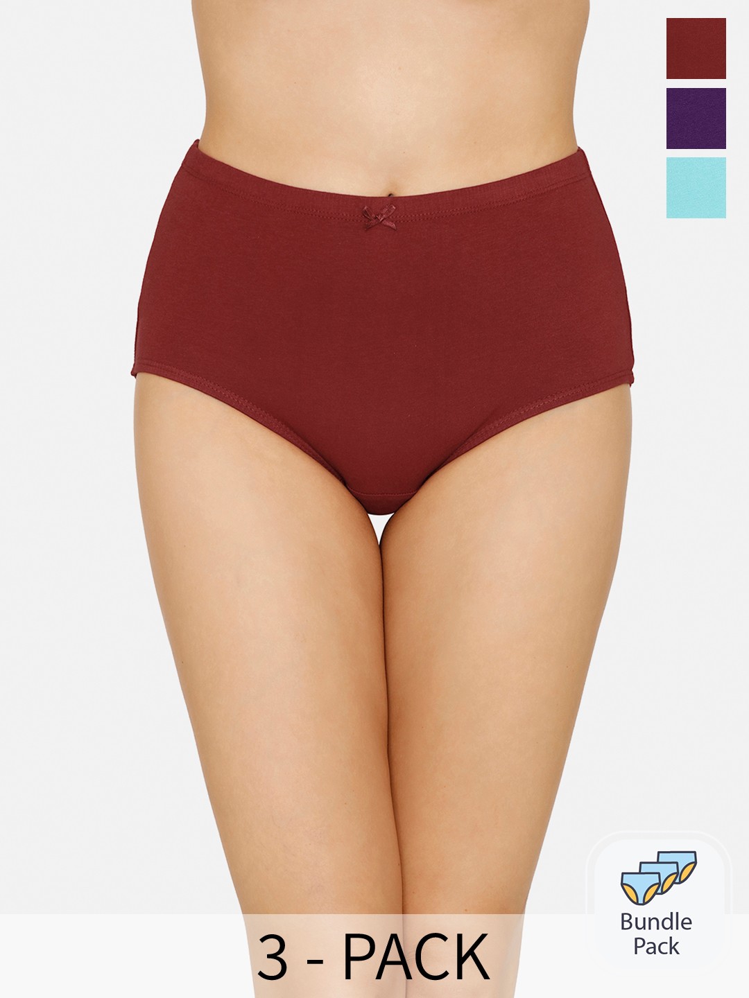

Amante Women Pack Of 3 Hipster Briefs, Blue