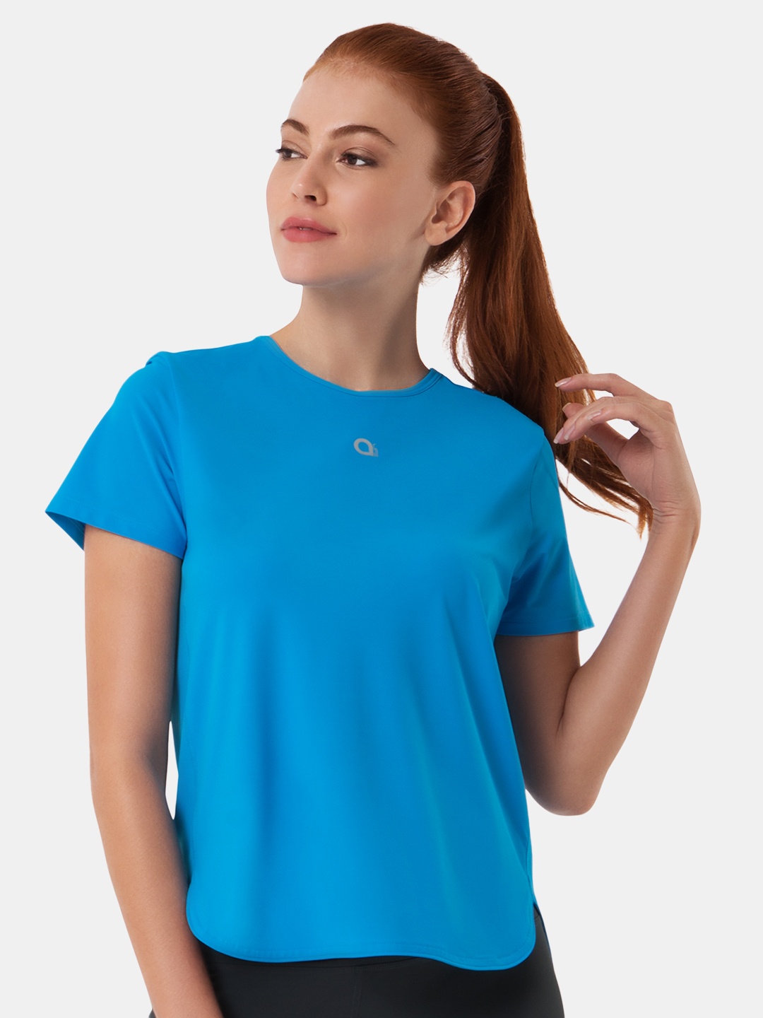 

Amante Women Short Sleeves Sports T-shirt, Blue