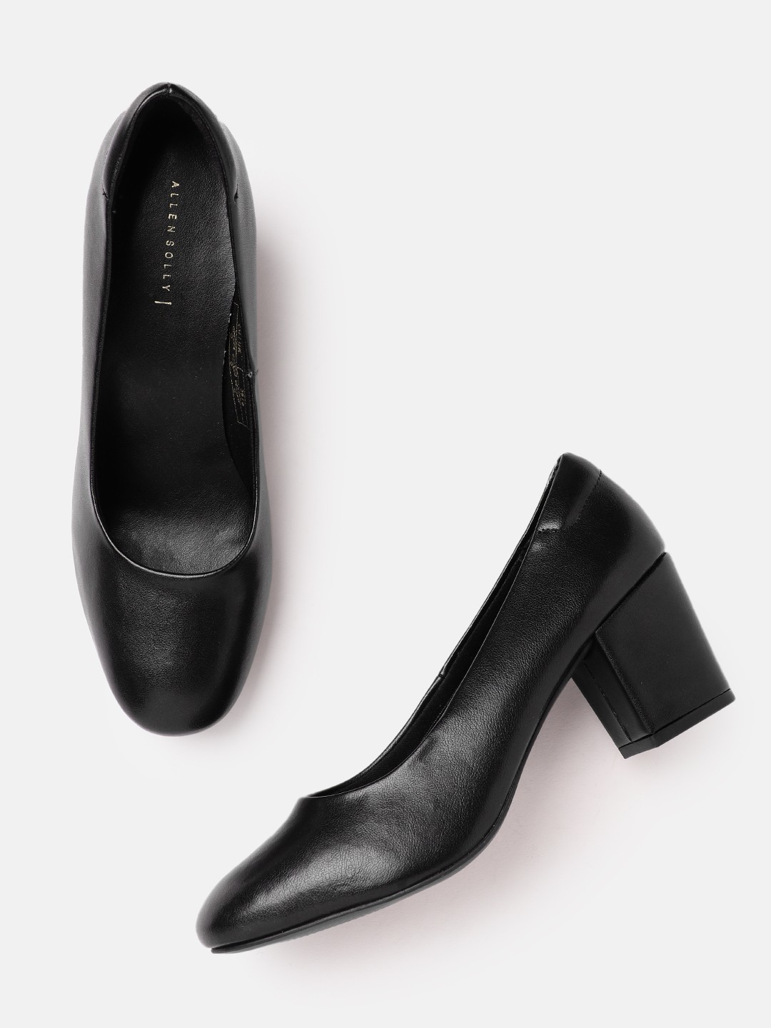 

Allen Solly Block Heel Pumps, Black
