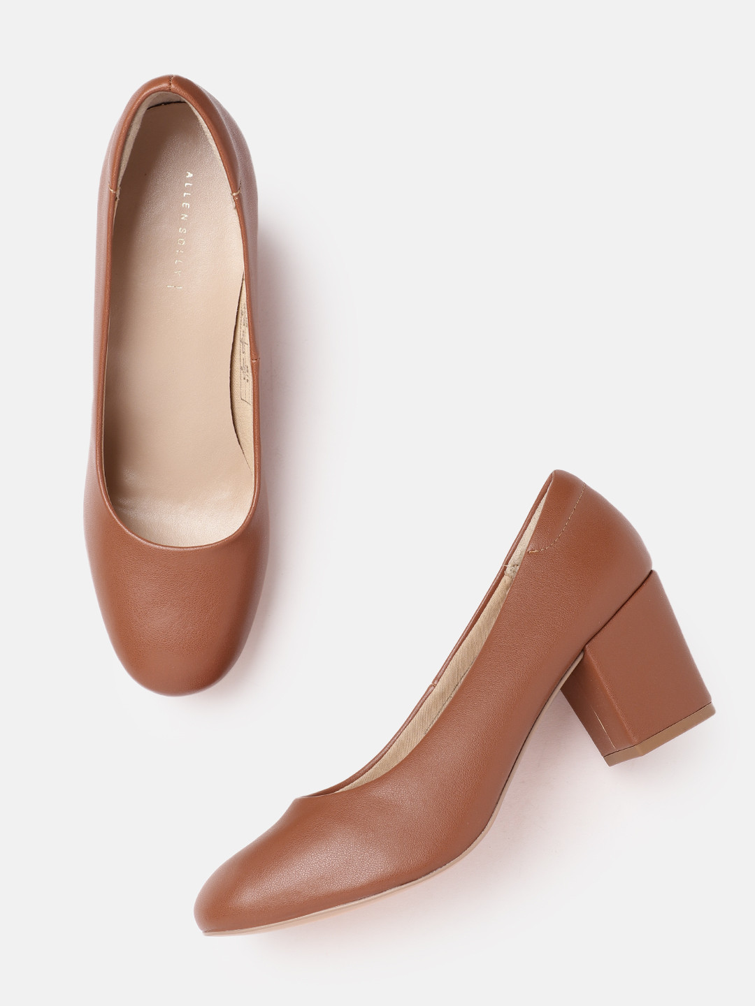 

Allen Solly Block Heel Pumps, Brown