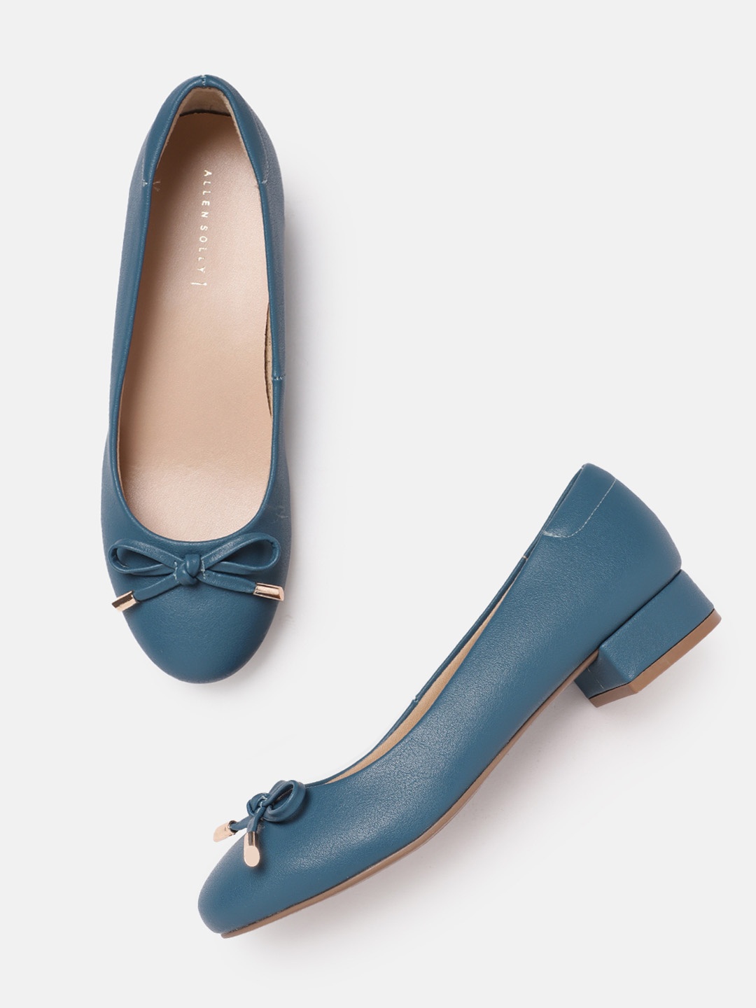 

Allen Solly Women Bow Detail Ballerinas, Teal