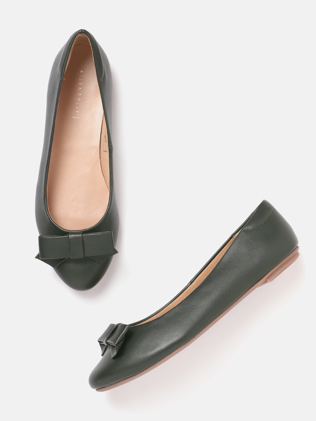

Allen Solly Women Ballerinas with Bows Detail, Green
