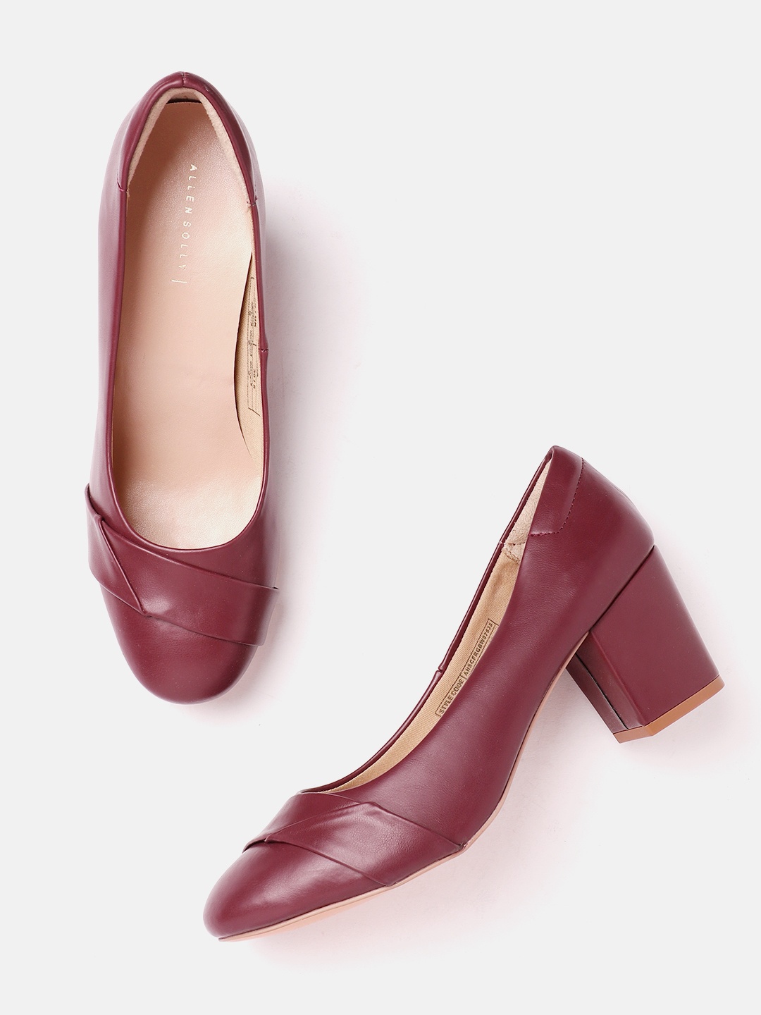 

Allen Solly Block Heel Pumps, Maroon