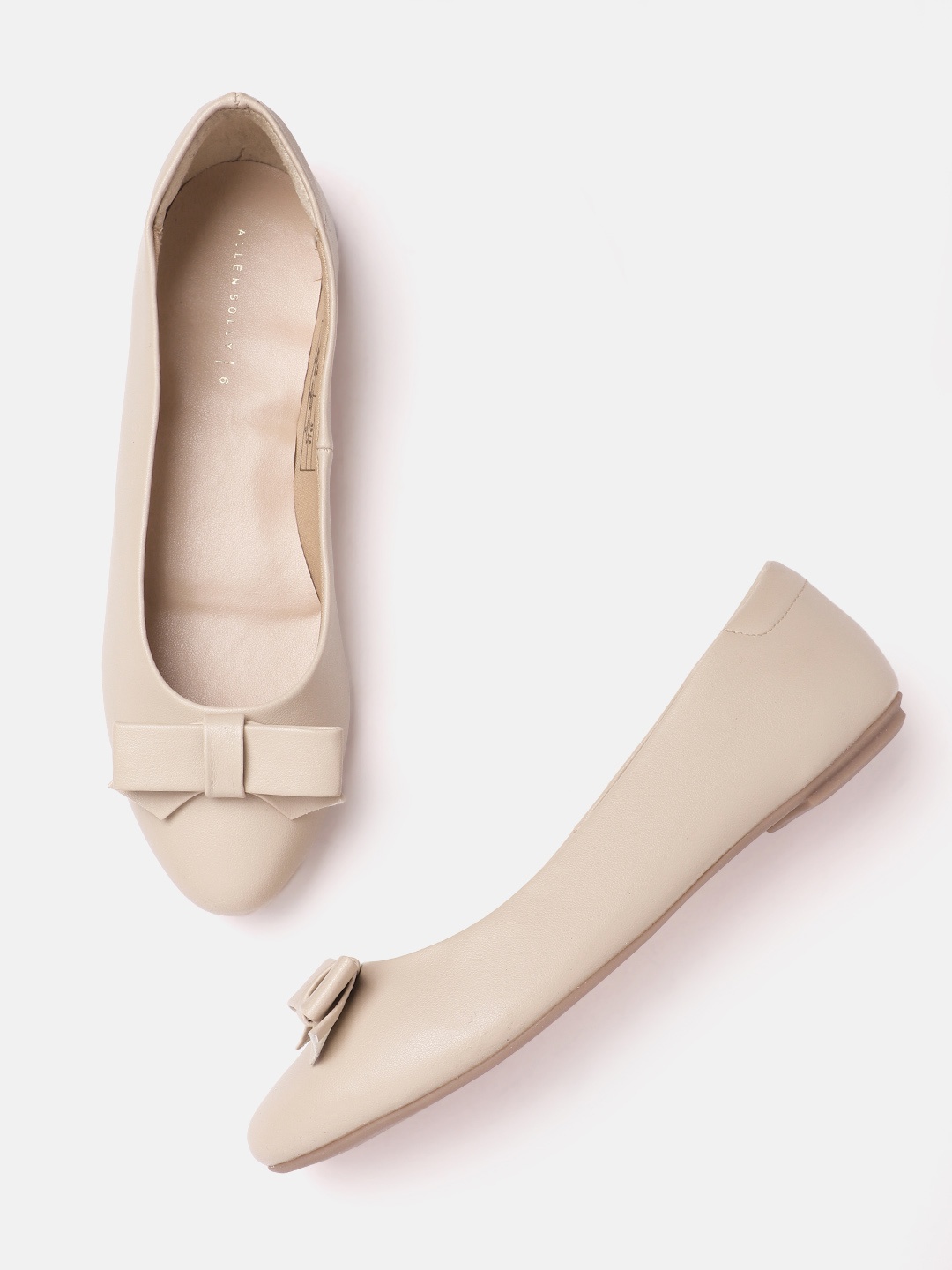 

Allen Solly Women Bow Detail Ballerinas, Beige