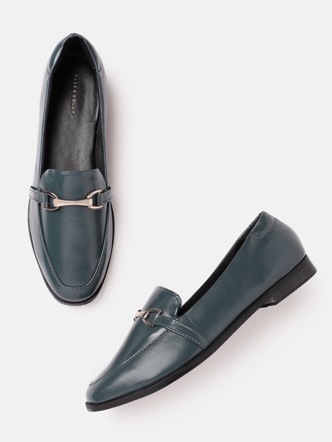 

Allen Solly Women Horsebit Loafers, Teal