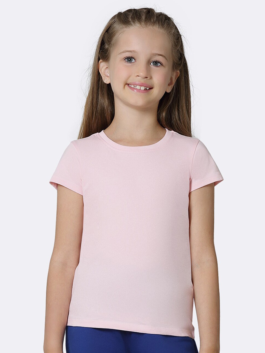 

Van Heusen Girls Rose Shadow Ultra Soft Round Neck T-Shirt, Pink