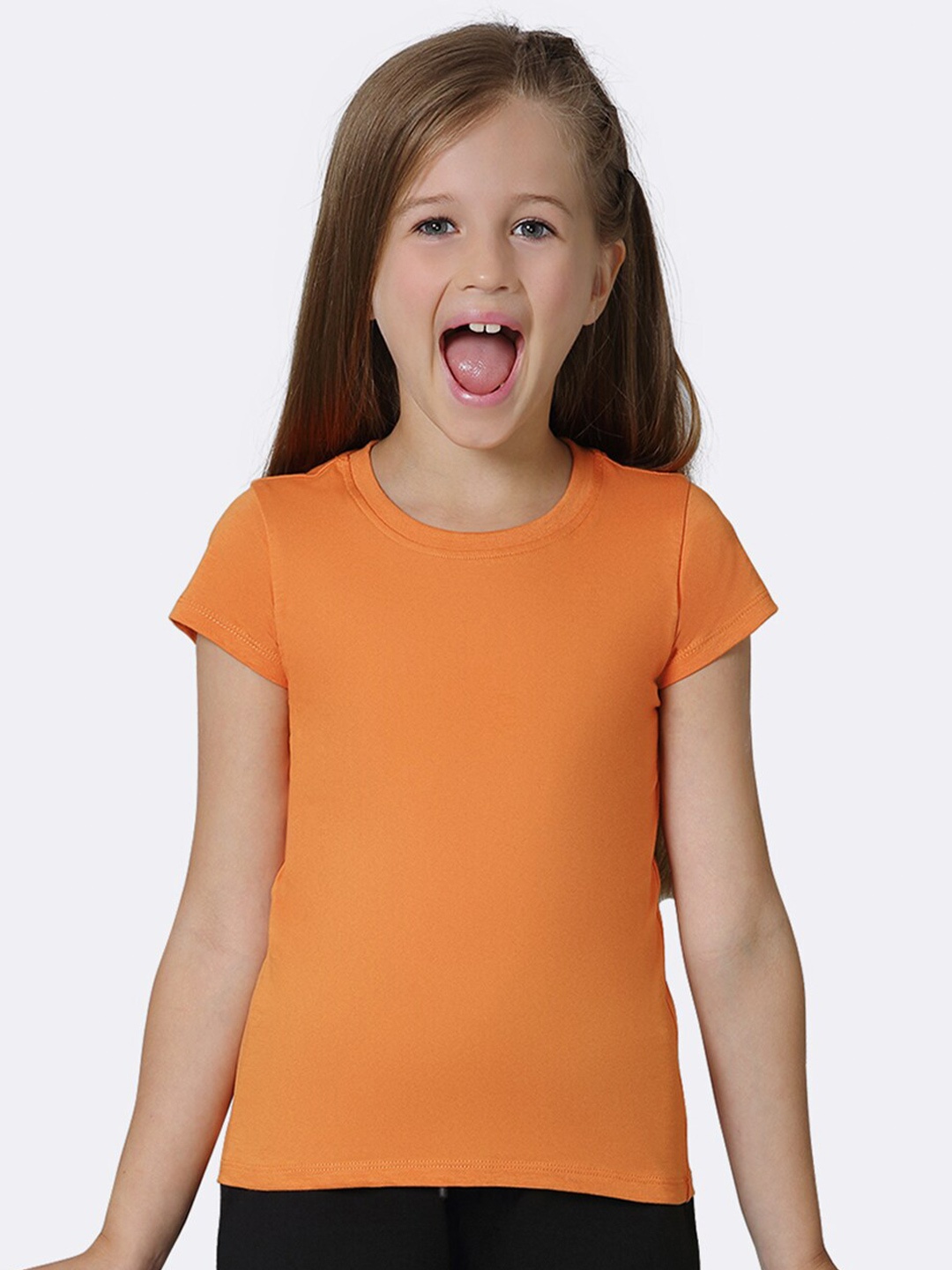

Van Heusen Girls Pure Cotton T-shirt, Orange