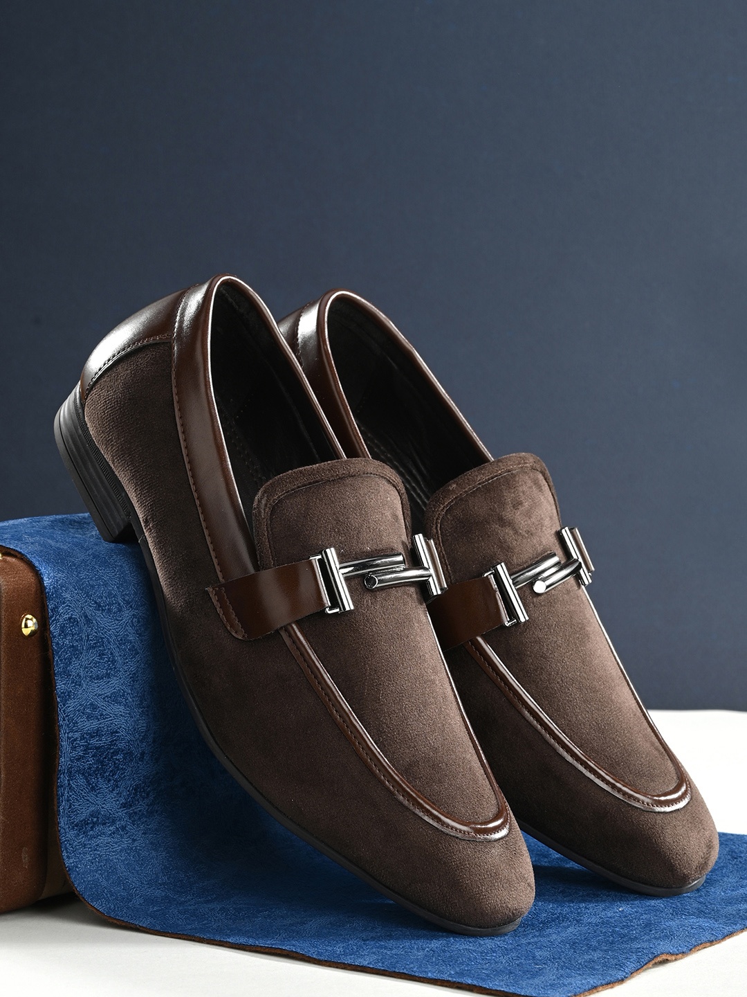 

House of Pataudi Men Formal Loafers, Brown
