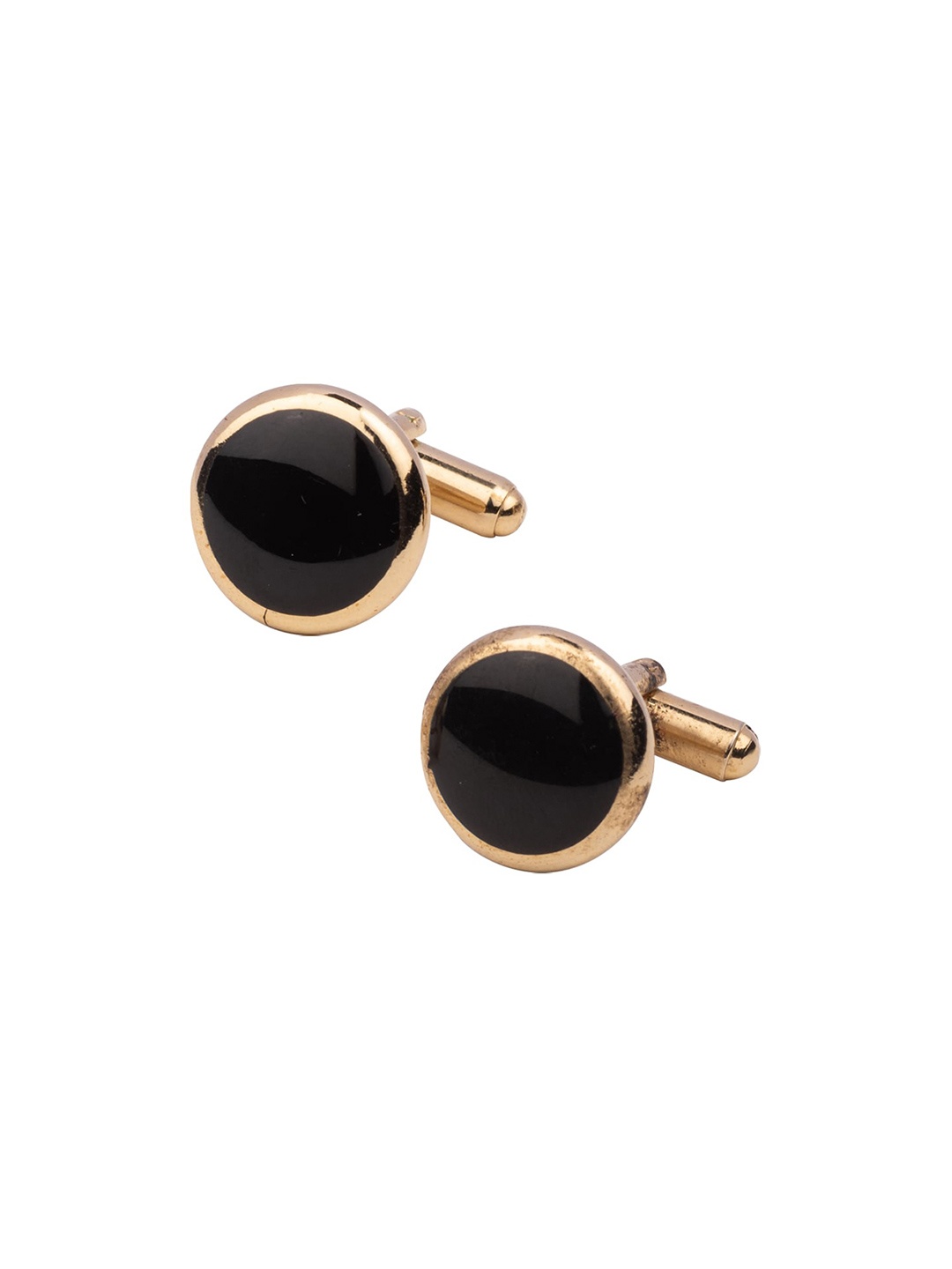 

The Tie Hub Gold-Plated Cufflink, Black