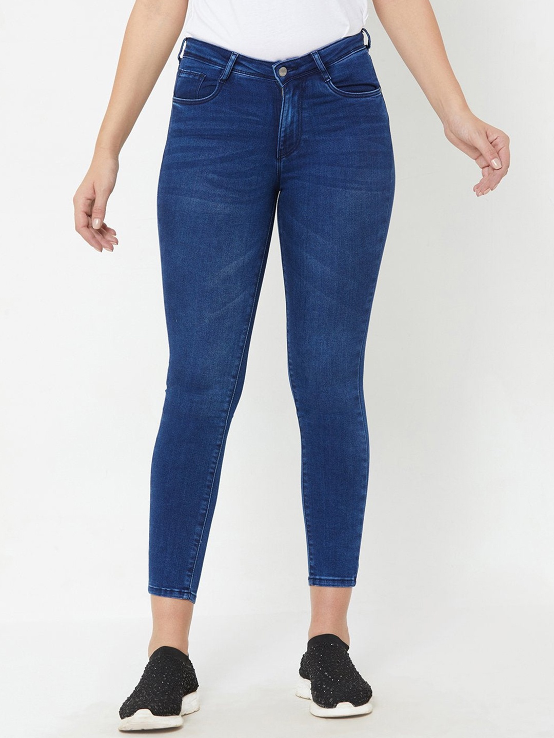 

Kraus Jeans Women Skinny Fit Stretchable Jeans, Blue