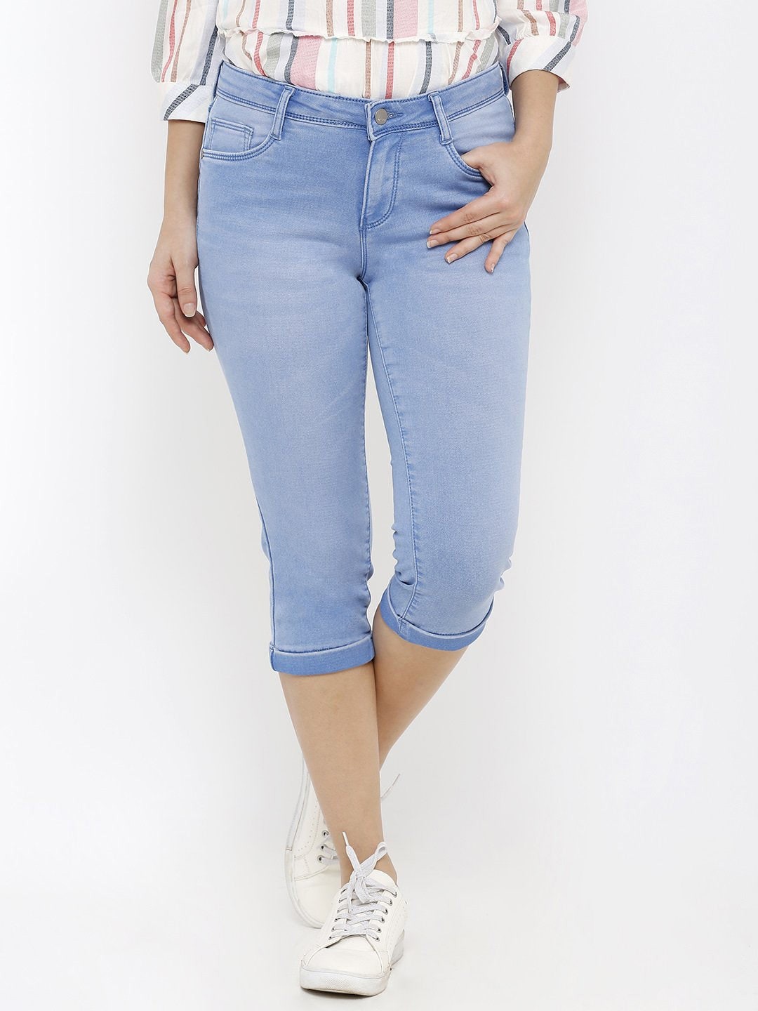 

Kraus Jeans Capris, Blue