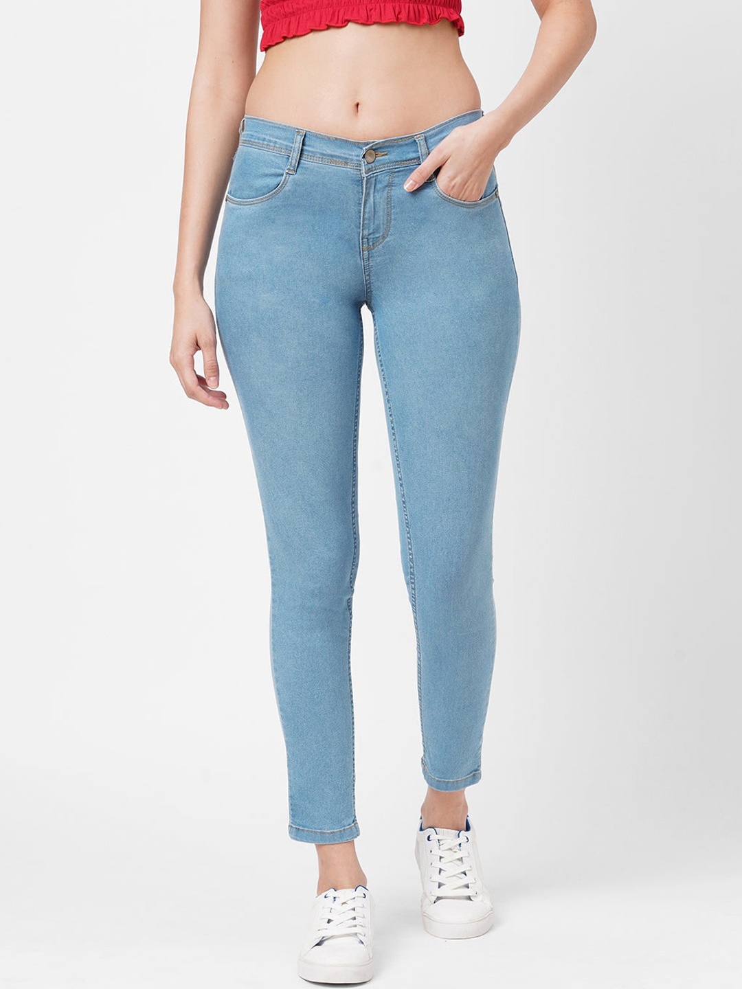 

Kraus Jeans Women Blue Skinny Fit Jeans