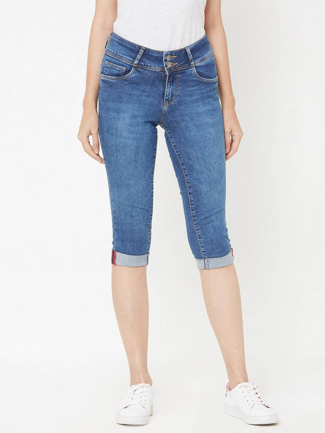 

Kraus Jeans Women Capris, Blue