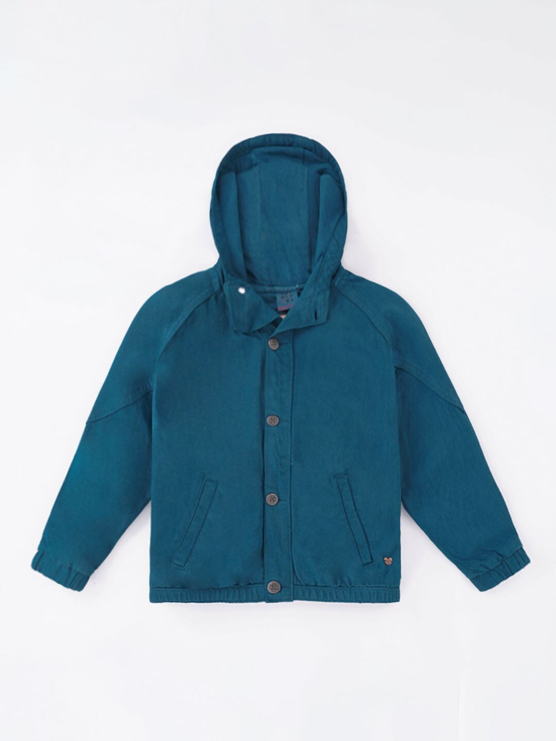

Ed-a-Mamma Boys Crop Hooded Bomber Jacket, Blue