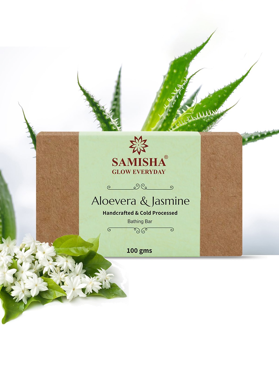

SAMISHA Glow Everyday Organic Aloevera & Jasmine Soap -100gm, Peach