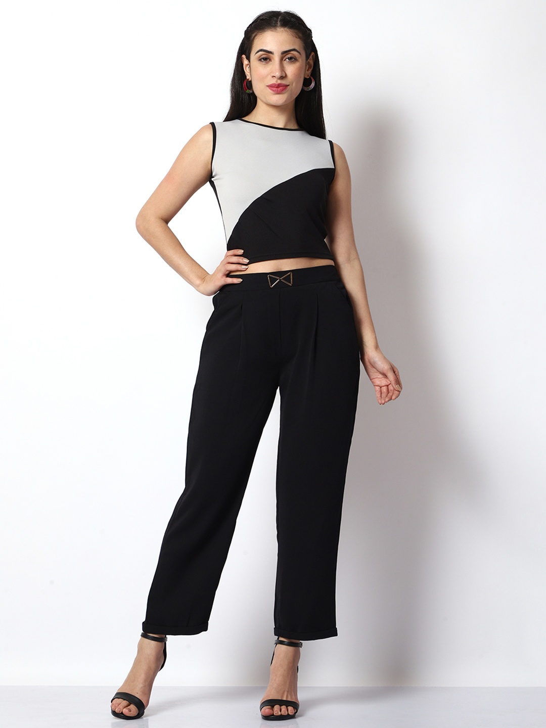 

Prettify Women Top & Trouser Co-Ords, Black