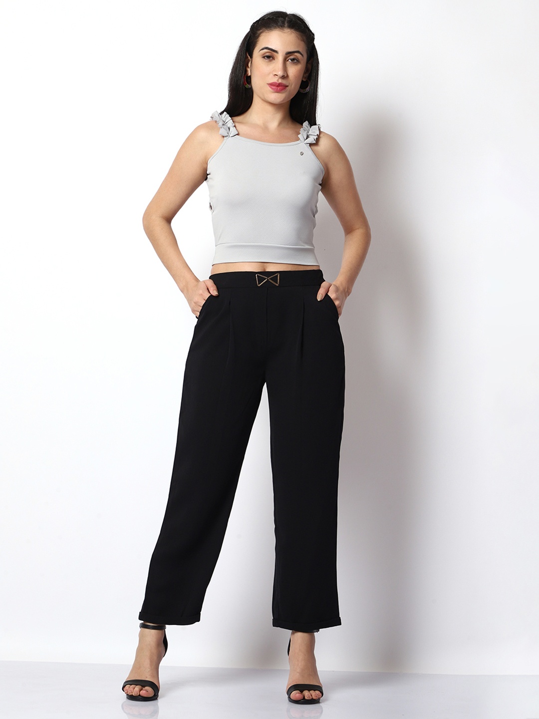 

Prettify Women Shoulder Straps Co-Ord Set, Violet