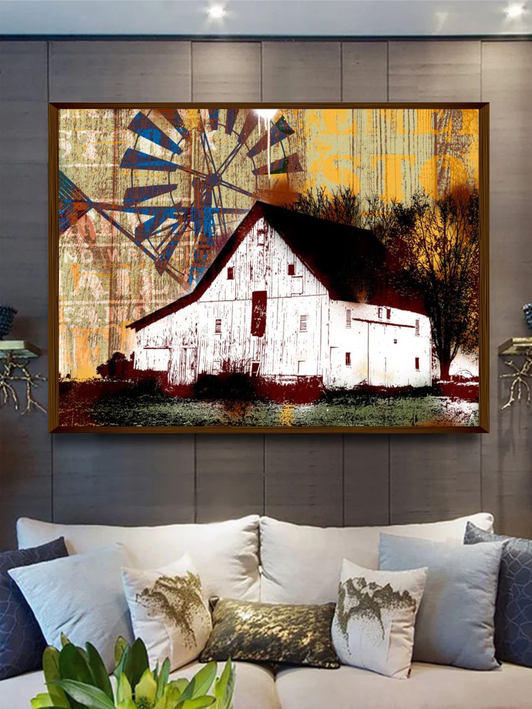 

The Art House Brown Abstract Painting Wall Art