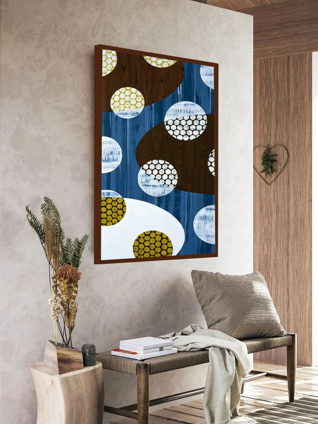 

The Art House Blue & Brown Abstract Wall Art