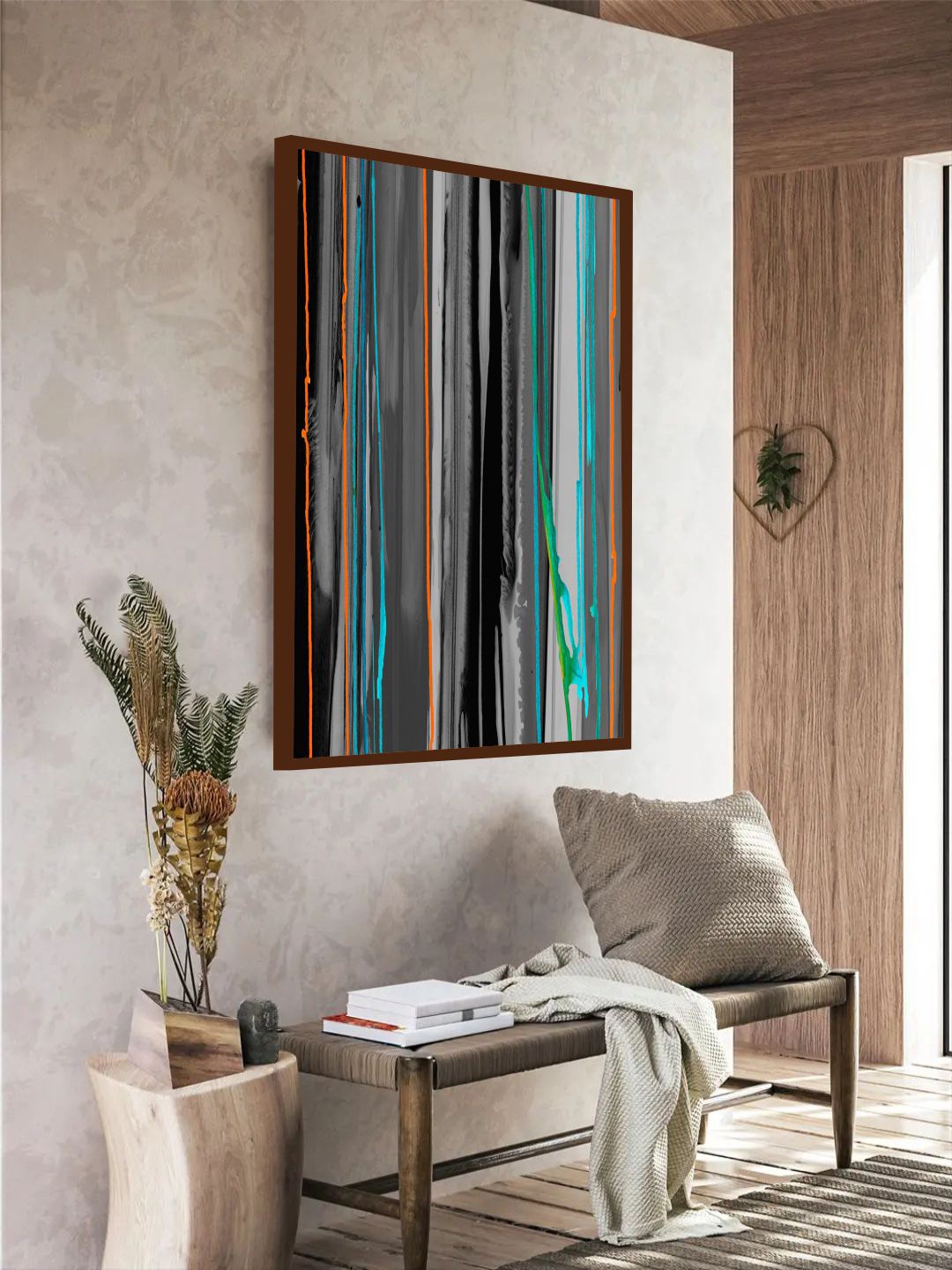 

The Art House Black & Green Abstract Painting Wall Art