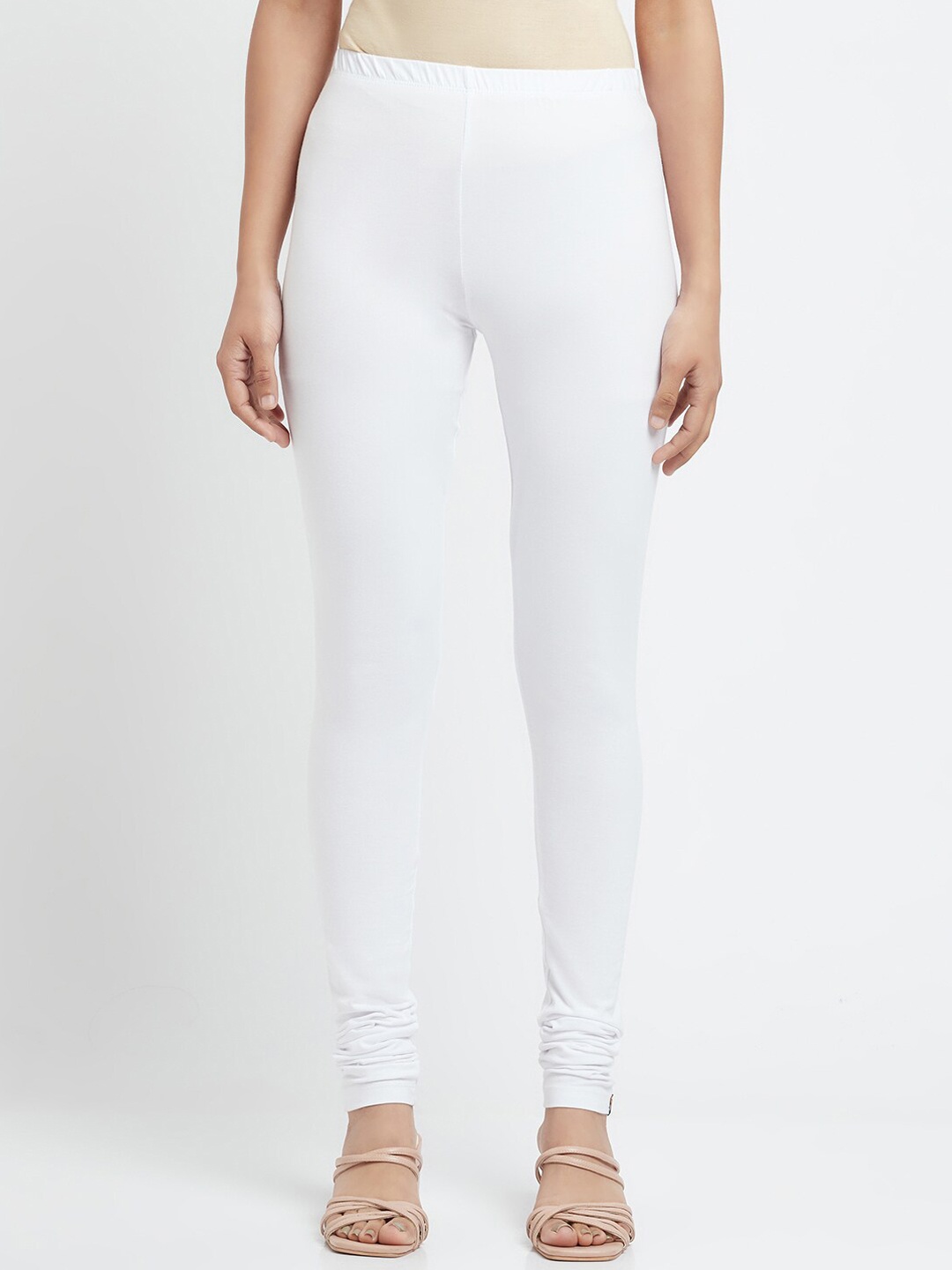 

AURELIA Women Churidar Length Leggings, White