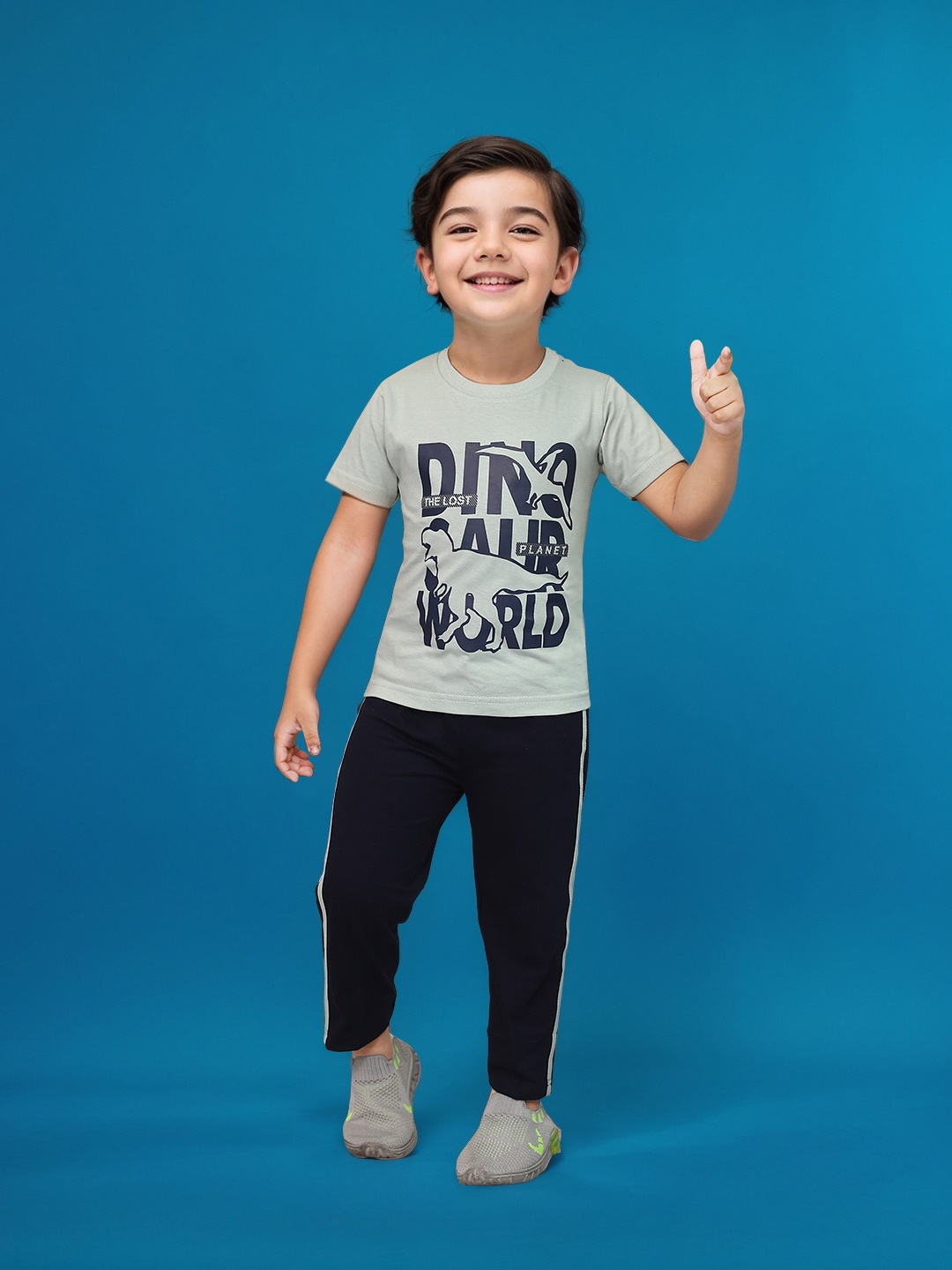 

Toonyport Kids Printed Top with Pyjamas, Green