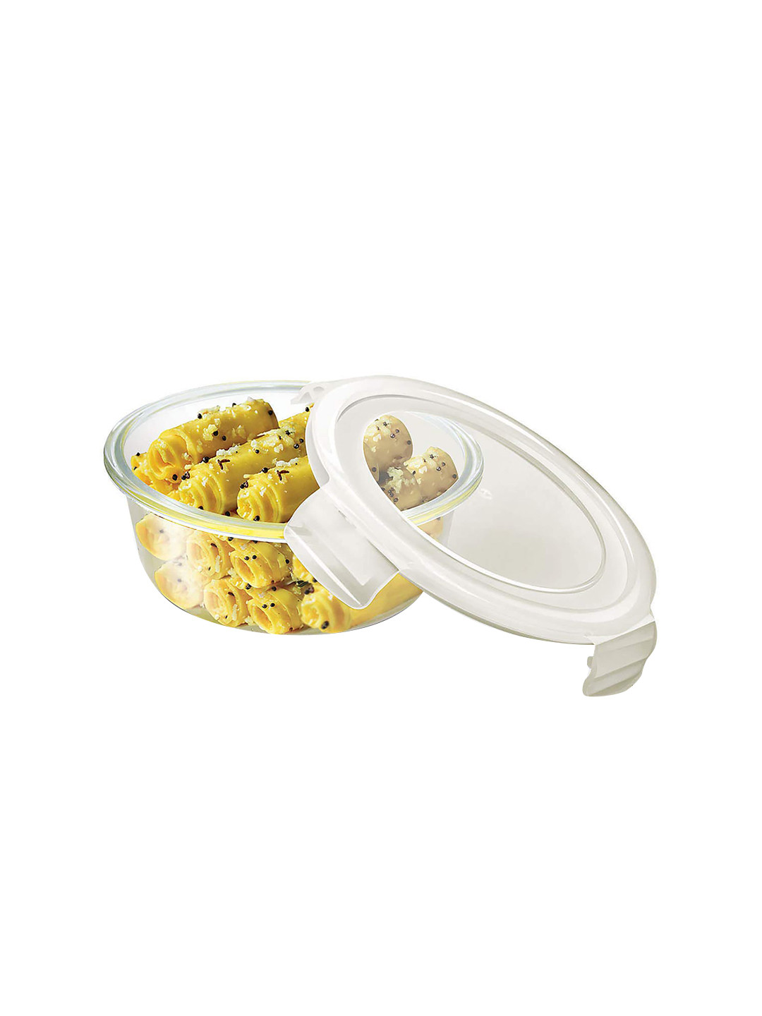 

Treo Store Fresh Transparent Round Glass Food Container 580 ml