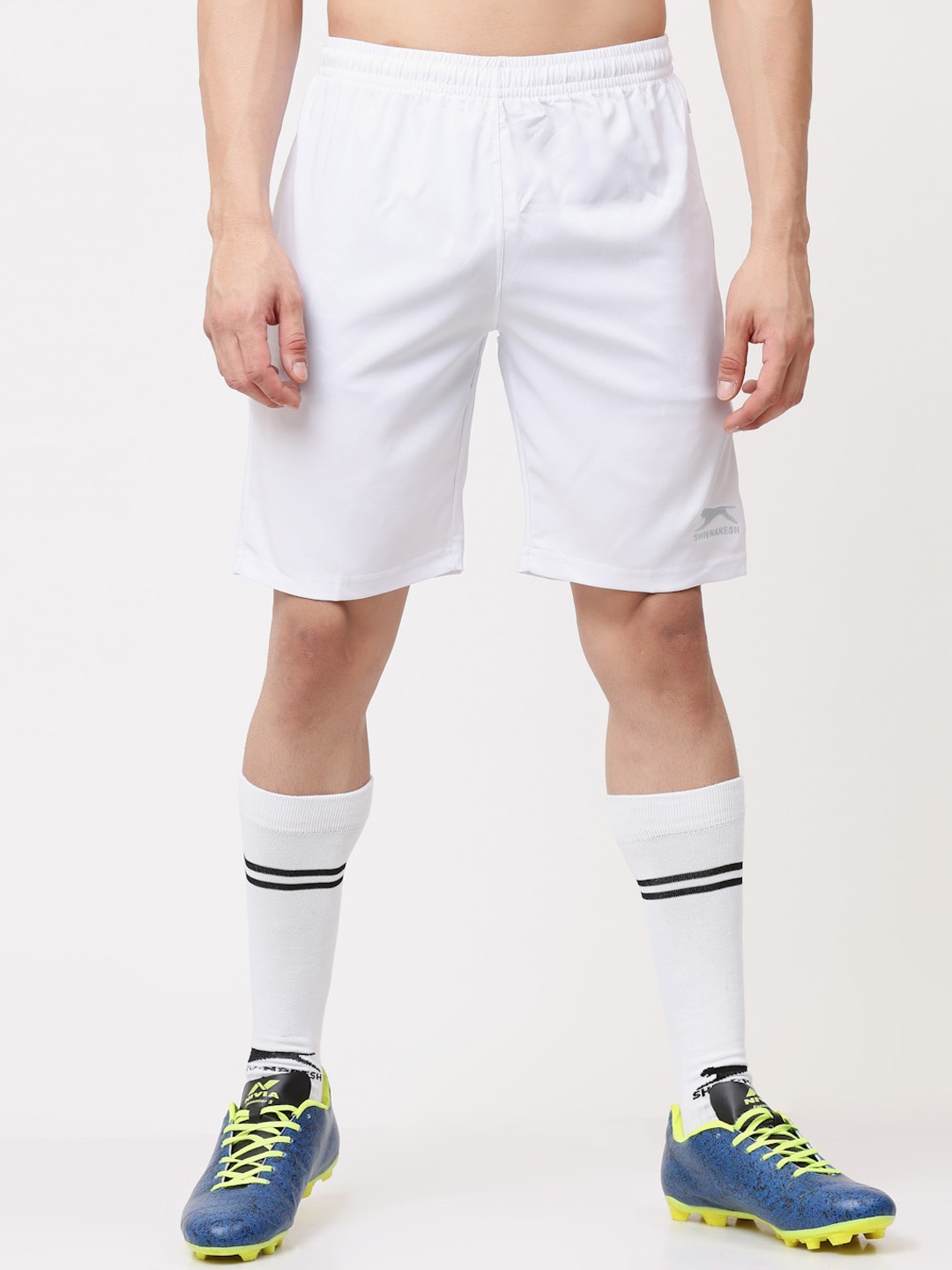 

Shiv Naresh Men Cotton Sports Shorts, White