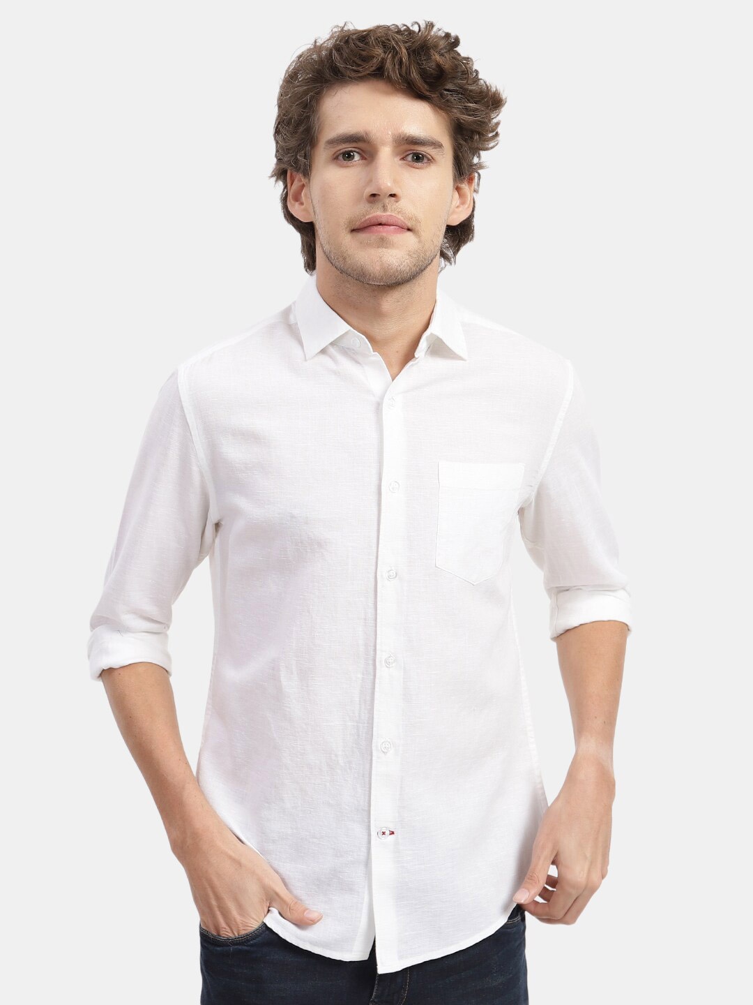 

VASTRADO Men Cotton Casual Shirt, White