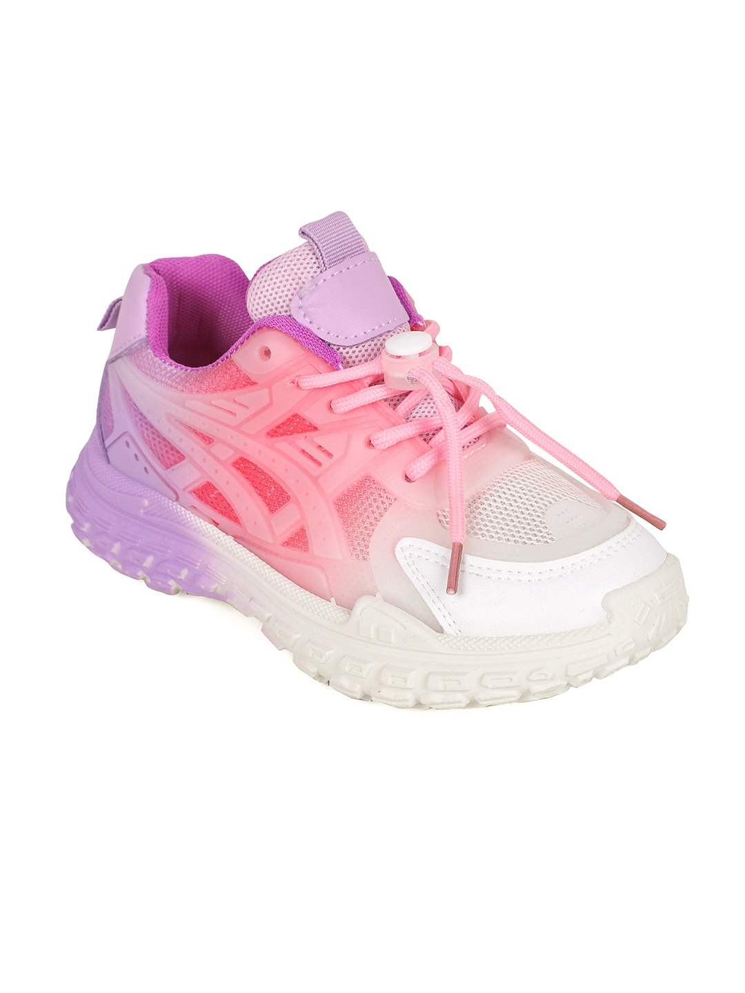 

FEETWELL SHOES Kids Pink Colourblocked Sneakers