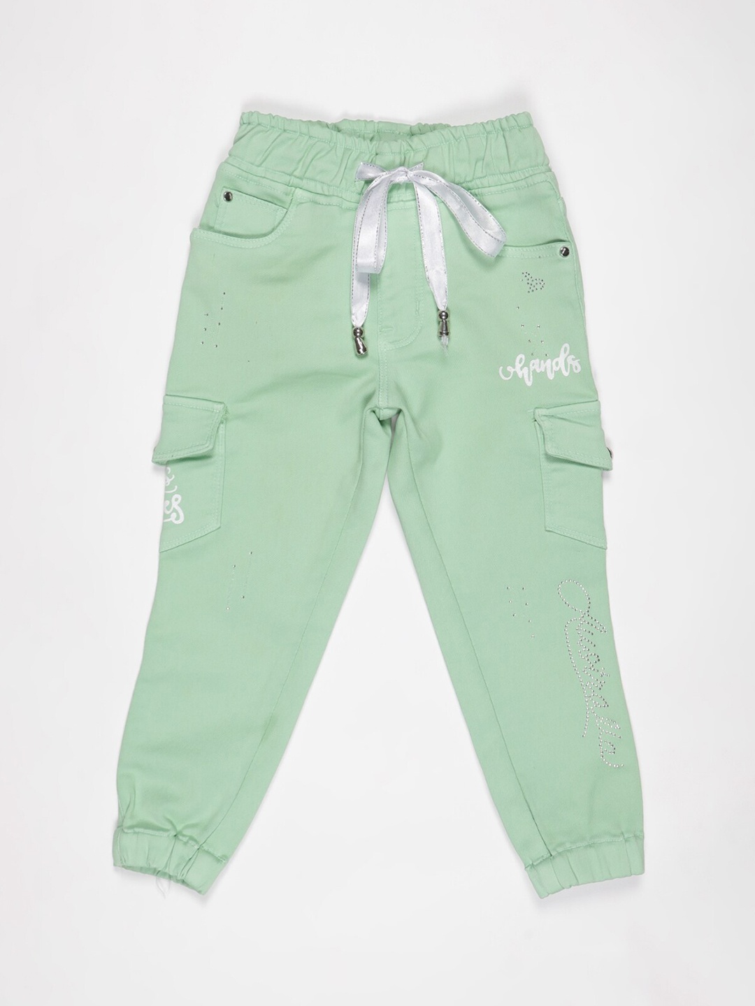

V2 Value & Variety Girls Green Jeans