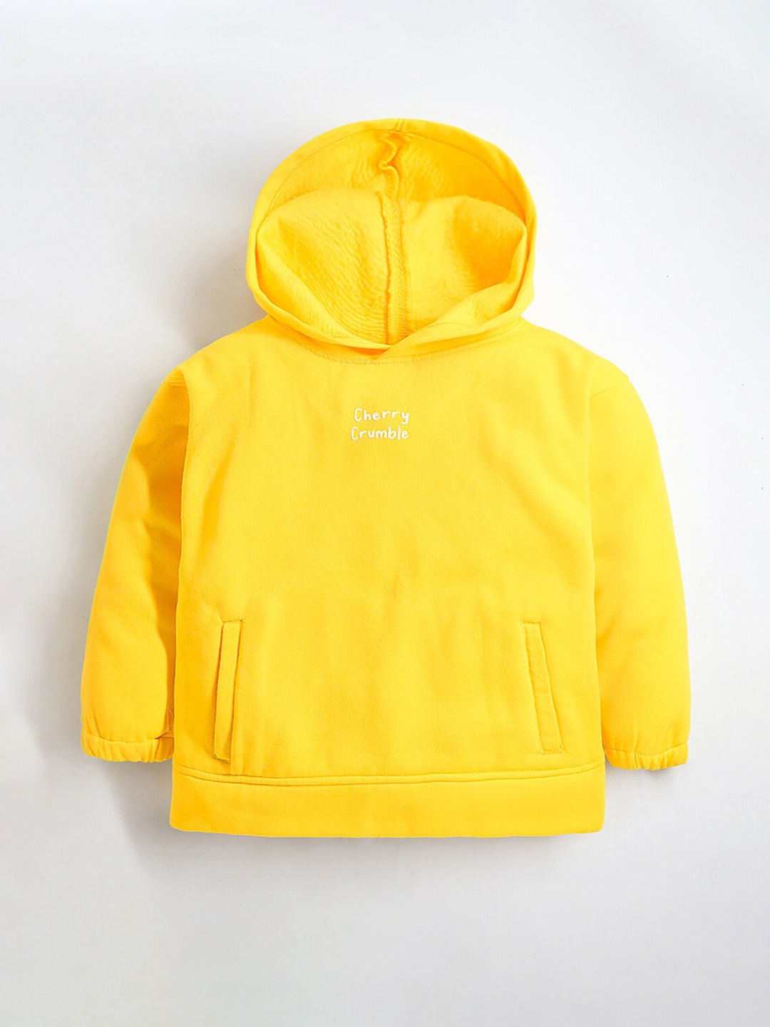 

Cherry Crumble Kids Hooded Pullover Sweatshirt, Yellow