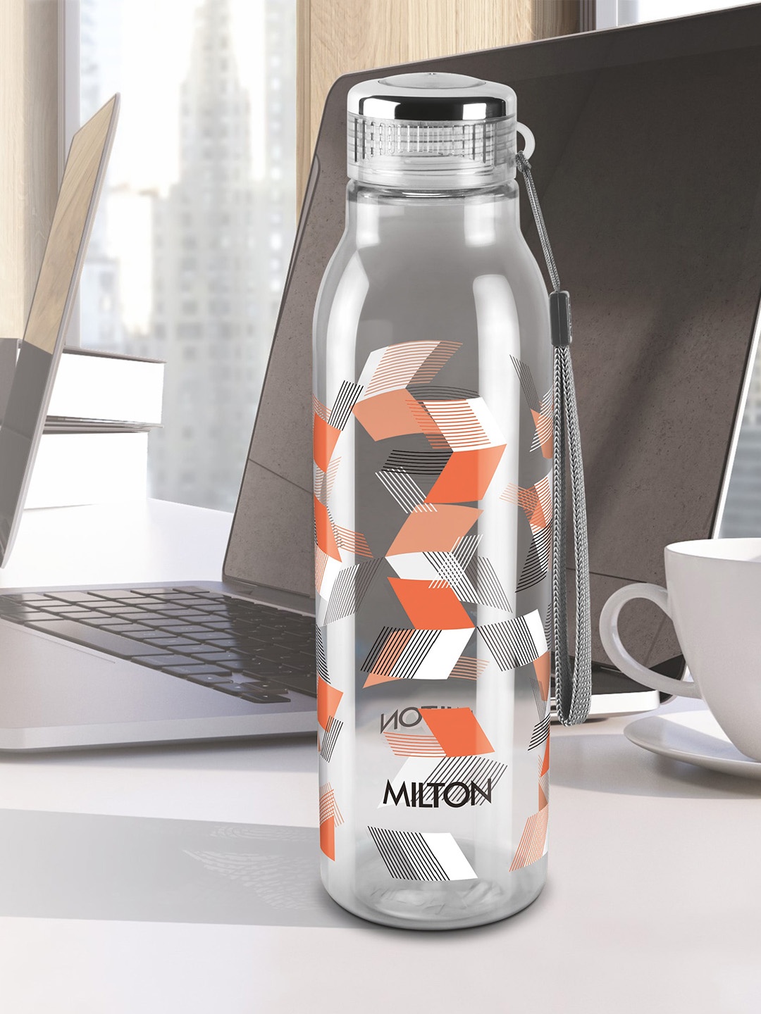 

Milton Helix 1000 Pet Orange Set of 5 BPA Free Water Bottle 1 Ltr Each