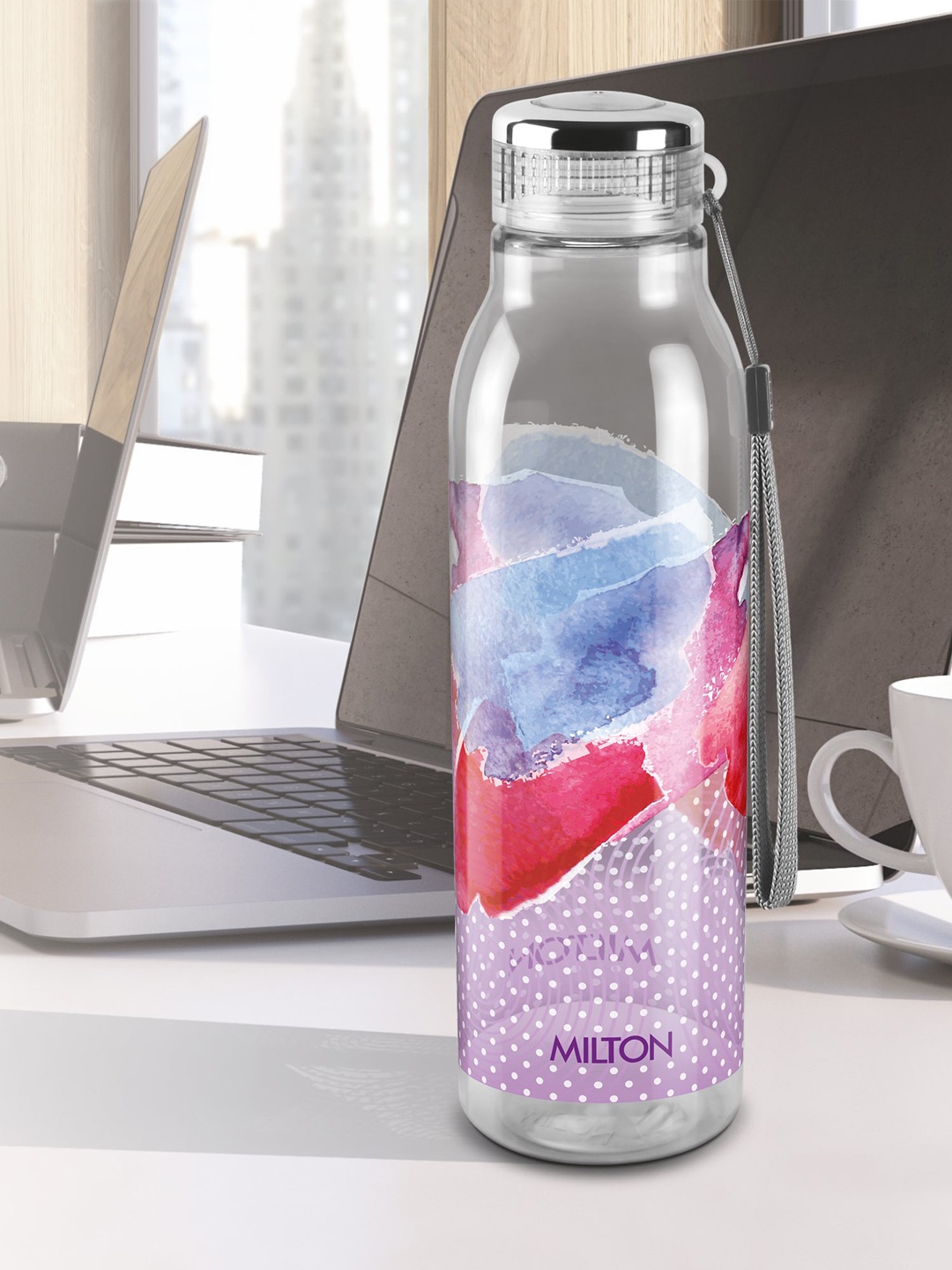 

Milton Helix 1000 Purple Set Of 6 Printed Water Bottle 1 L Each