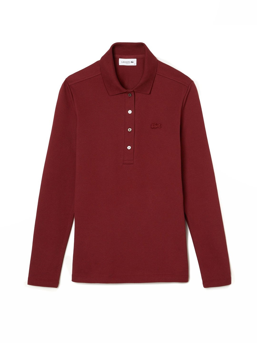 

Lacoste Women Cotton Polo Collar Slim Fit T-shirt, Red