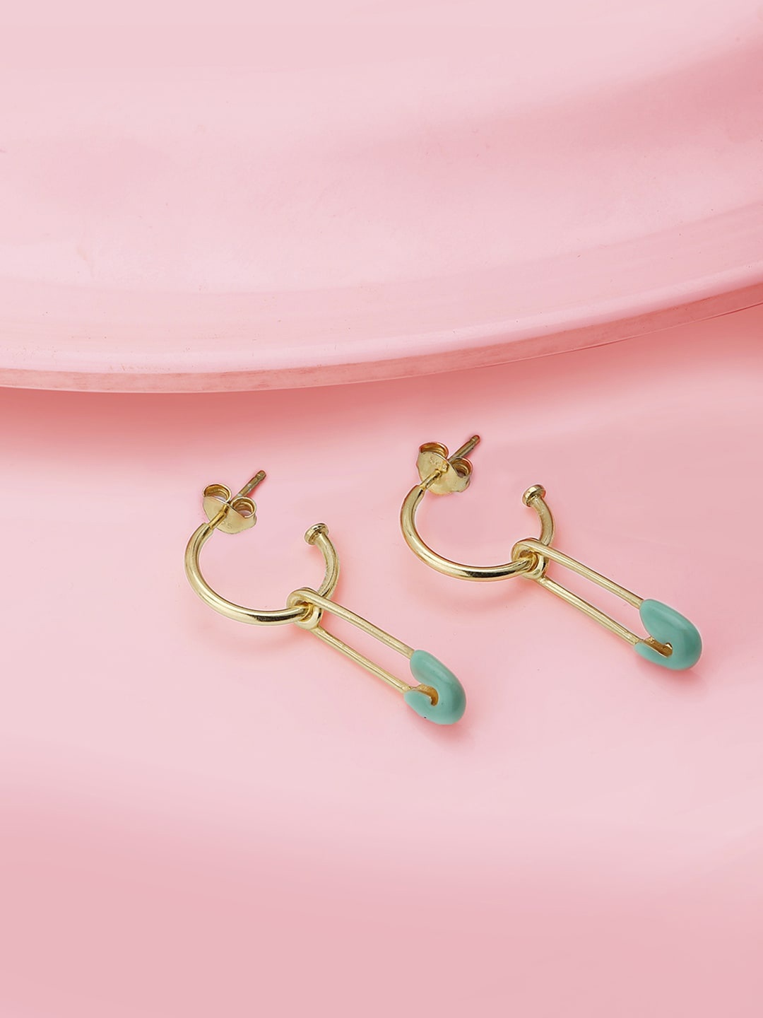 

VANBELLE Gold-Toned Contemporary Hoop Earrings