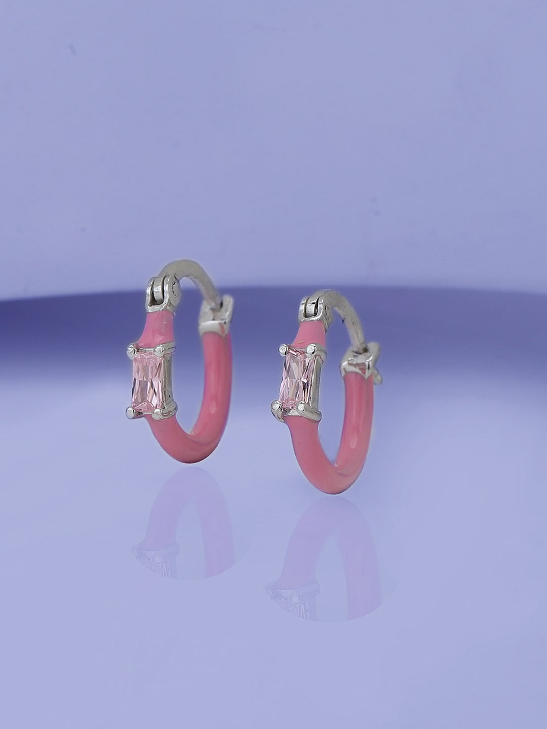

VANBELLE Circular Hoop Earrings, Silver