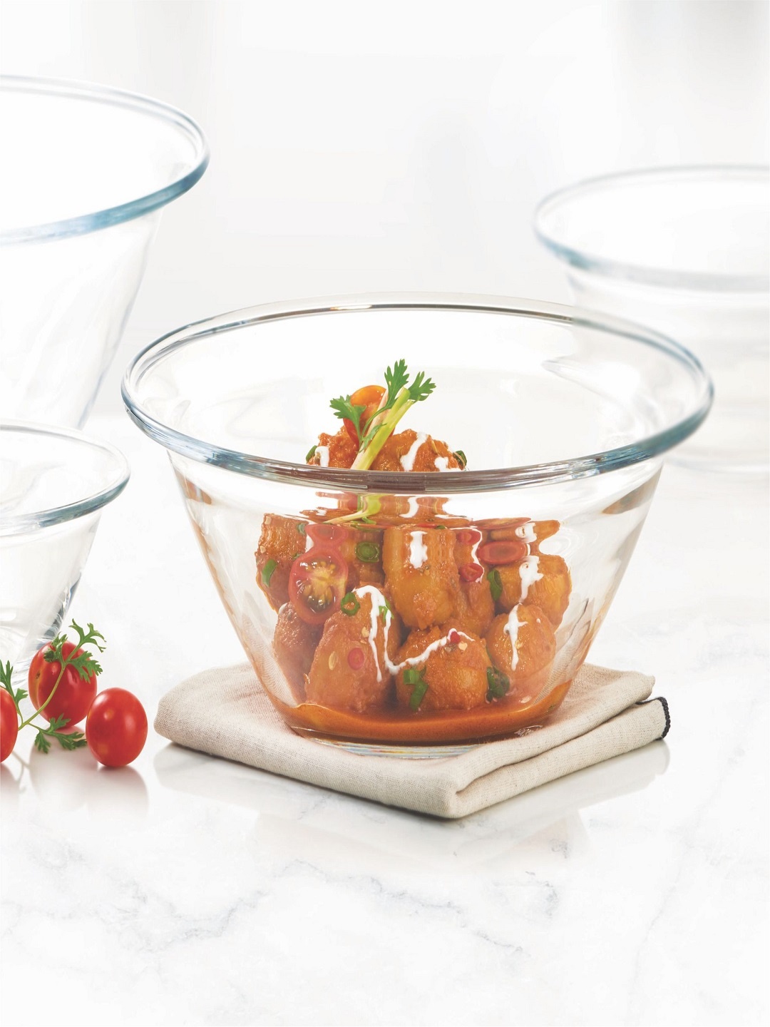 

Treo Glass Bowl 1650 ml Transparent Pack of 1 Serving Bowl