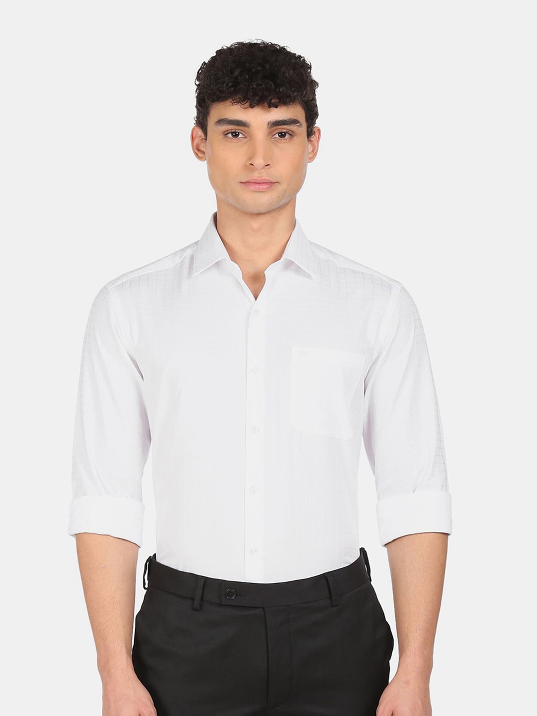 

Arrow Men Slim Fit Pure Cotton Formal Shirt, White