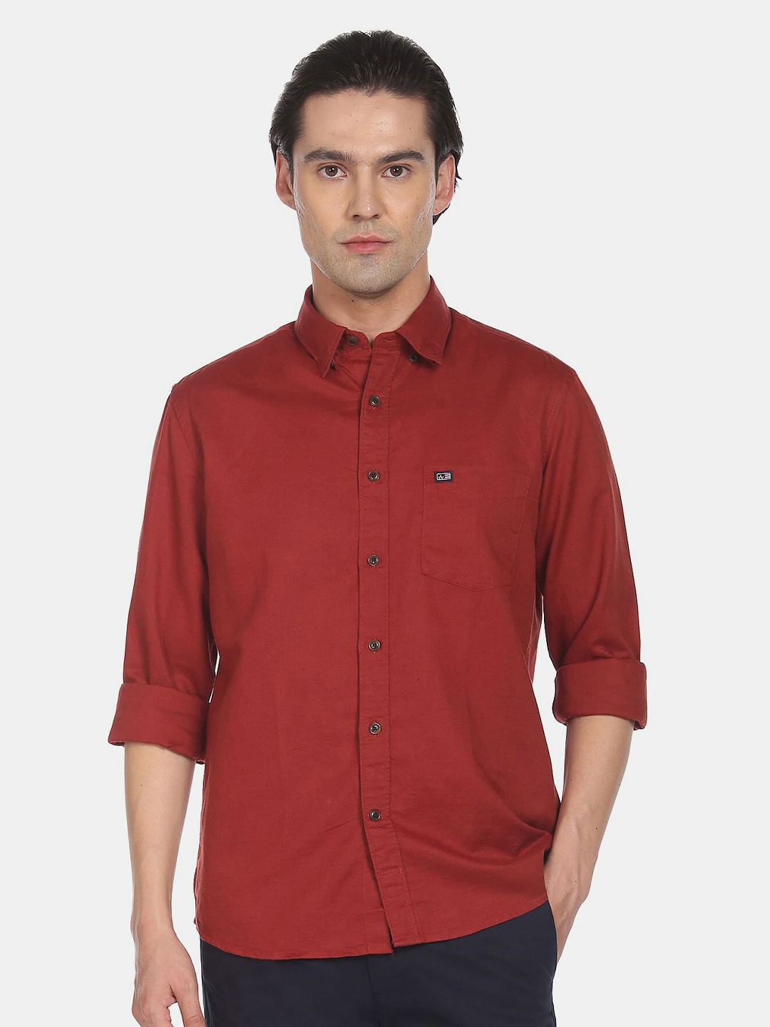 

Arrow Sport Men Slim Fit Casual Shirt, Red