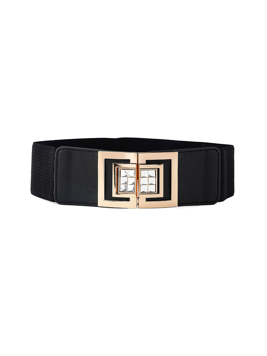 

Diva Dale Women Embellished Stretchable Belt, Black