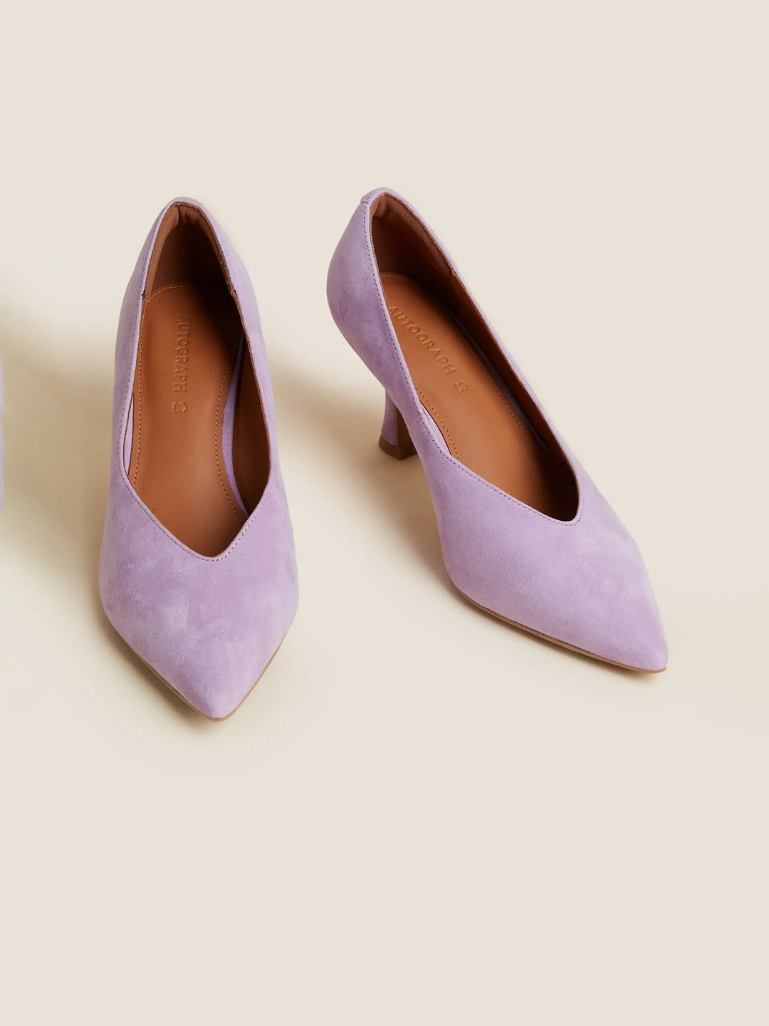 

Marks & Spencer Suede Pumps Heels, Purple