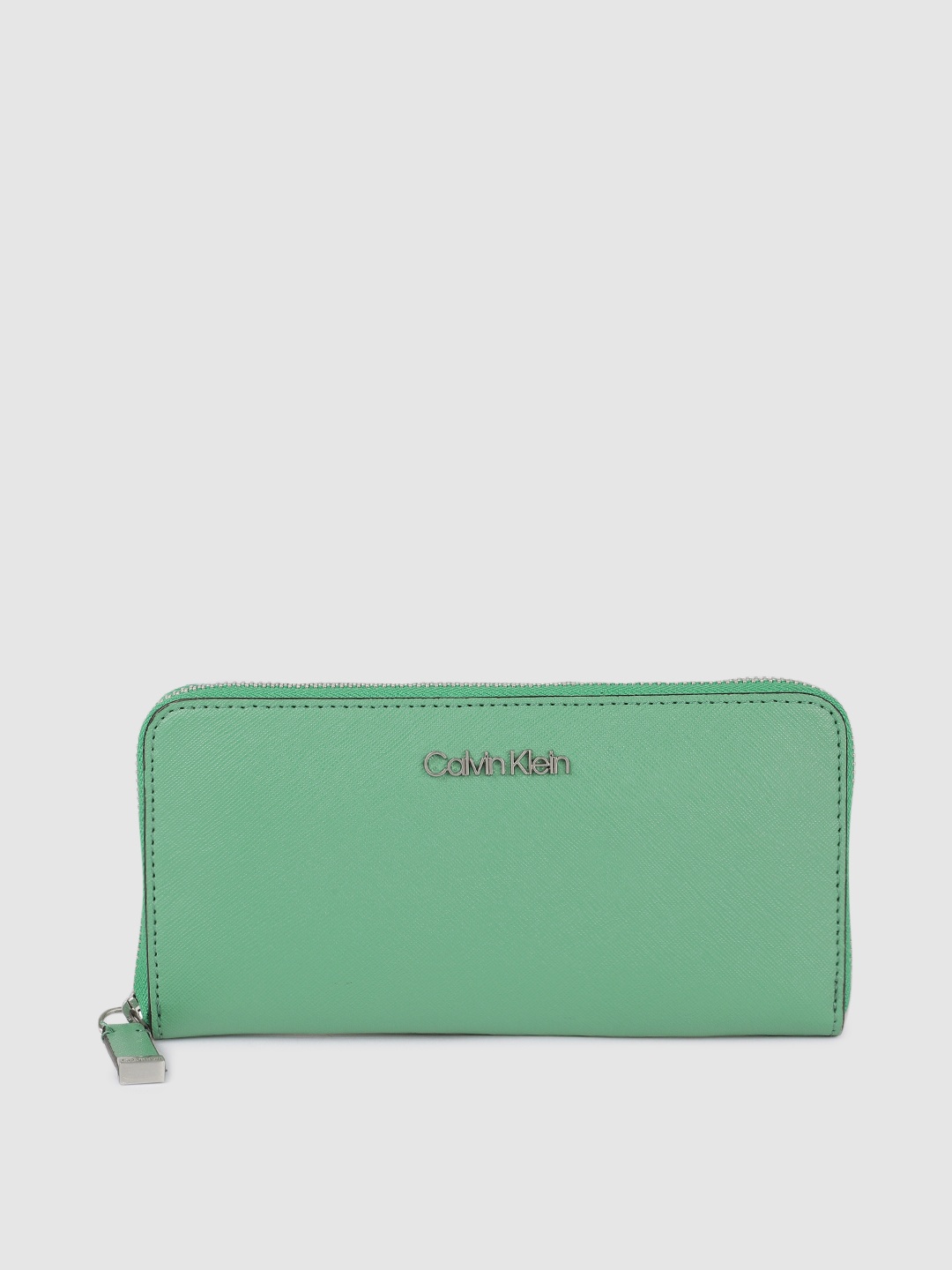 

Calvin Klein Women Solid Zip Around Wallet, Green