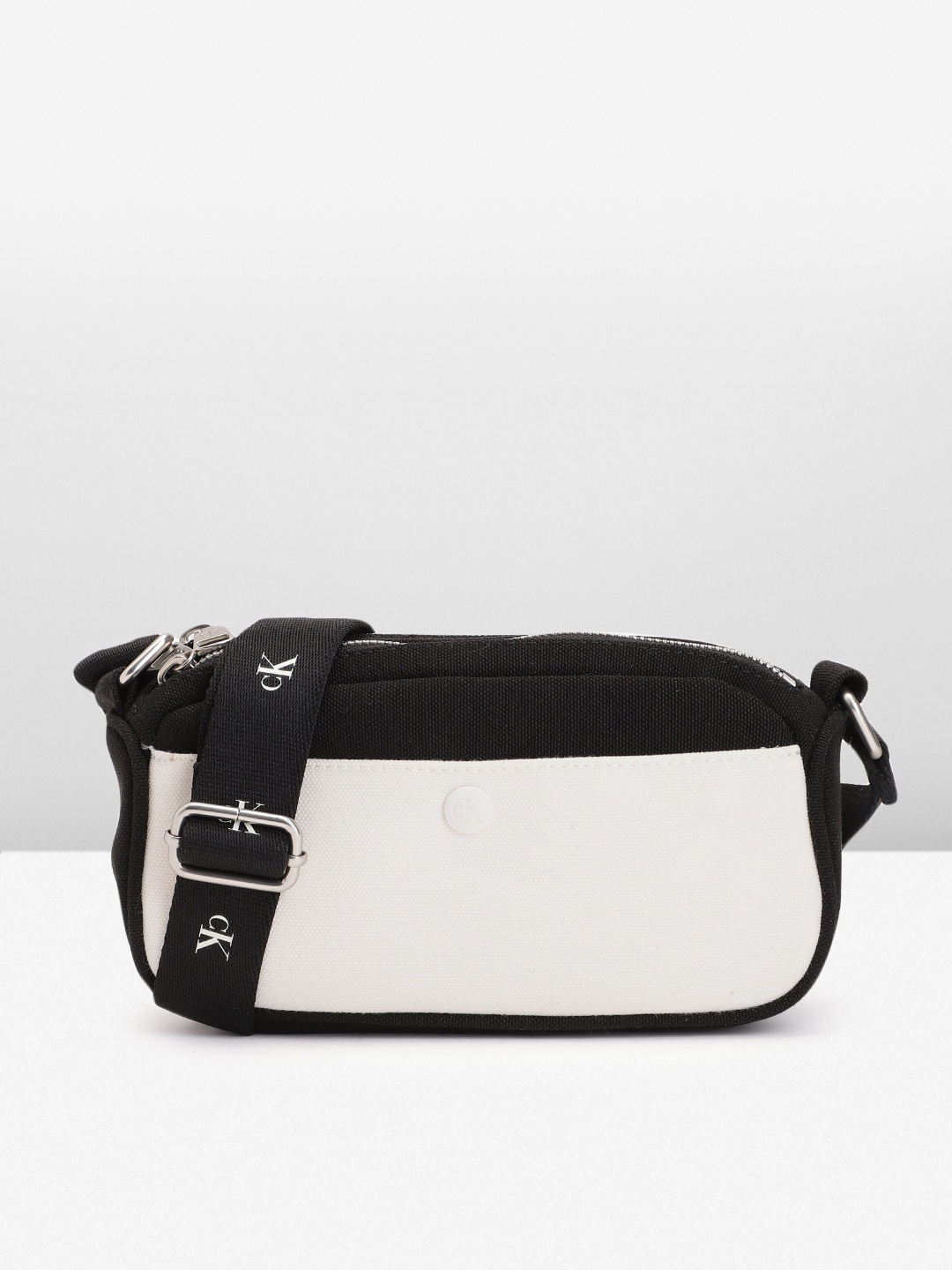 

Calvin Klein Colourblocked Sling Bag, Black